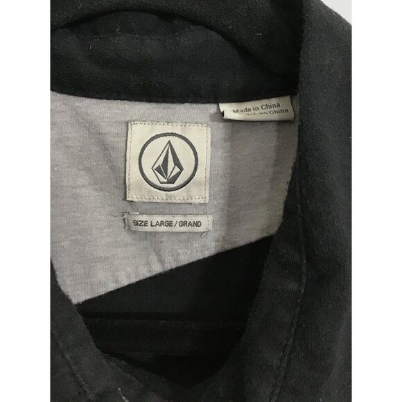 VOLCOM MENS BLACK SHORT SLEEVE POLO SHIRT SIZE LARGE - Picture 3 of 6